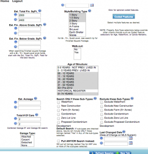 MLS Data Entry Page